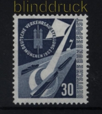 Bund Mi #  170 postfrisch 30 Pfg. DVA Mnchen (32447)