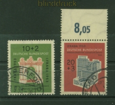 Bund Mi #  171/72 gestempelt IFRABA 1953 (40489)