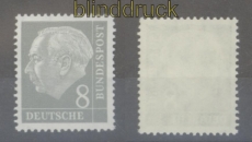 Bund Mi #  182 Y II  postfrisch Heuss I liegendes Wasserzeichen (44651)