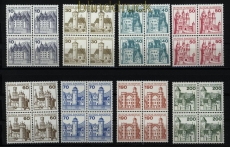 Bund Mi #  913/20 postfrisch Burgen & Schlsser 4er-Blcke (32956)