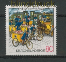 Bund Mi # 1337 I gestempelt TdB Plattenfehler Strich auf Gelnder (27472)