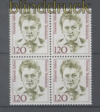 Bund Mi # 1338 postfrischer 120 Pfg. Frauen im 4er-Block (42811)