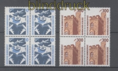 Bund Mi # 1347/48 postfrisch Sehenswrdigkeiten 4er-Blcke (42813)