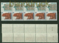 Bund Mi # 1468/69 R I postfrisch Sehensrdikeiten 5er-Streifen (34151)