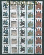 Bund Mi # 1934/38 R postfrisch Sehenswrdigkeiten 6er-Streifen (27500)
