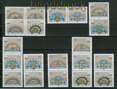 DDR Zusammendrucke Mi # 3057/62 postfrisch WZd 696 - SZd 331 Schwibbogen (26496)