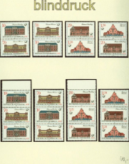 DDR Zusammendrucke Mi # 3067/70 postfrisch WZd 699 - SZd 339 Postgebude (34352)