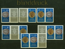 DDR Zusammendrucke Mi # 1592/93 postfrisch WZd 227/232 Kulturbund (40616)