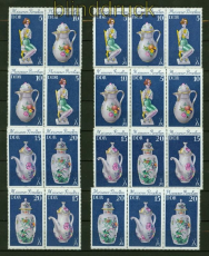 DDR Zusammendrucke Mi # 2464/71 postfrisch WZd 423 - SZd 198 Meissener Porzellan (40648)