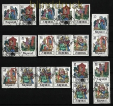 DDR Zusammendrucke Mi # 2382/87 gestempelt WZd 402 - SZd 182 Mrchen (33190)