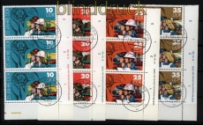 DDR Mi # 2898/2901 DV gestempelt 35 Jahre DDR mit Druckvermerk (31443)