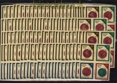 DDR Mi # 3156/59 postfrisch Historische Siegel 100 4er-Blcke (31444)