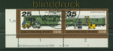 DDR Mi # 2299/2302 DV gestempelt Posttransport im WZd 364 Druckvermerk 3 Sonderstempel (34688)