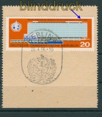 DDR Mi # 1178 I gestempelt WHO Plattenfeher Gehf Sonderstempel Briefstck (25666)