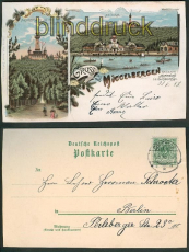 Mggelbergen farb-Litho-AK Restauration Marienlust 1898 (d4779)