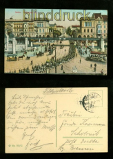 BERLIN farb-AK Hallesches Tor 1915 (d6082)