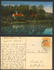 Rheinsberg farb-AK Forsthaus Boberow 1917 (d4508)