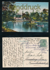 DRESDEN farb-AK Der Zwingerteich 1912 (d7263)
