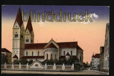 Weiden farb-AK Katholische Kirche ungebraucht (d5561)
