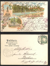 WRZBURG farb-Litho-AK Gruss aus ..... drei Ansichten 1904 (d6820)