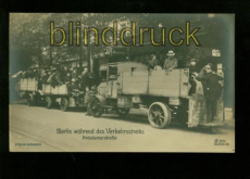 BERLIN sw-AK Berlin whrend der Verkehrsstreiks ungebraucht  (d6538)