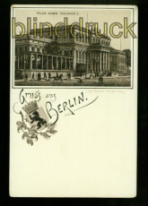 BERLIN sw-Litho-AK Palais Kaiser FriedrichS ungebraucht (d6542)