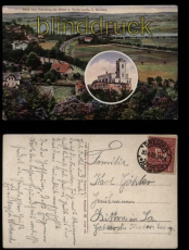 Niederwertha bei Dresden farb-AK Blick vom Osterberg ins Elbtal (d5741)