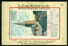 KIEL farb-AK Gruss aus ..... Markt 1901 (d7380)