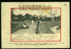 KIEL sw-AK Am kleinen Kiel 1902 (d7395)