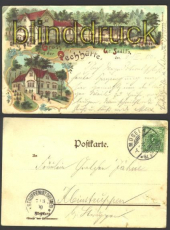 Gross-Sedlitz farb-Litho-AK Gruss a d Pechhtte (d1282)