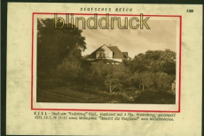 KIEL sw-AK Gruss vom Eiderkrug 1934 (d7418)