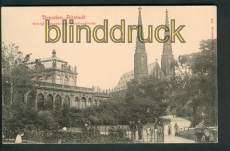 Dresden sw-AK Kniglicher Zwinger mit Sophienkirche ungebraucht (d5355)