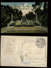 Eberswalde farb-AK Moltketreppe Feldpost 1915 (d5598)