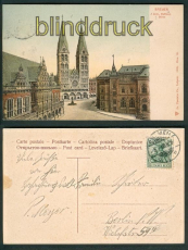 Bremen farb-AK Dom, Rathaus und Brse 1908 (d4783)