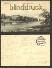Augustenburg sw-AK Augustenburger Schloss Feldpost 1915 (d4077)