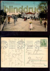 Hamburg farb-AK Dammthor-Damm mit Cafe 1912 (d0843)