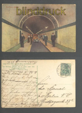 HAMBURG farb-AK Elbtunnel 1913 (d6840)