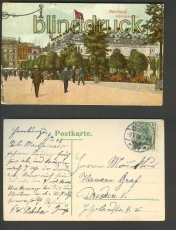 Hamburg farb-AK Alsterpavillon 1908 (d4515)