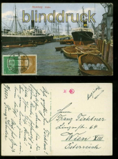 HAMBURG farb-AK Hafen 1931 (d6474)