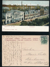 HAMBURG farb-AK St. Pauli Spielbudenplatz 1908 (d7126)