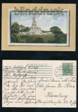 HAMBURG farb-AK Bismarckdenkmal 1914 (d7175)