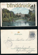 HAMBURG farb-AK Parthie aus dem botanischen Garten 1903  (d7185)