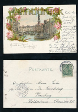 HAMBURG farb-AK Fleet von der Reimersbrcke 1902 (d7188)