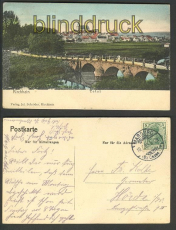 Kirchhain farb-AK Totalansicht 1909 (d3196)