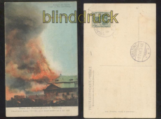 HAMBURG farb-AK Brand der Michaeliskirche in Hamburg 3. Juli 1906 (d7344)