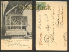 Frankfurt am Main sw-AK St. Leonhardskirche 1904 (d4606)