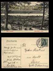 Petersberg am Rhein sw-AK Rhein-Aussicht 1910 (d5501)