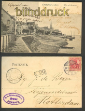 Emmerich am Rhein sw-AK Blick auf Emmerich 1904 (d4619)