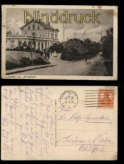 Lhne in Westfalen sw-AK Amtshaus 1918 (d5690)