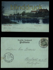 Rheine farb-AK Emspartie Rheine 1901 (d5498)